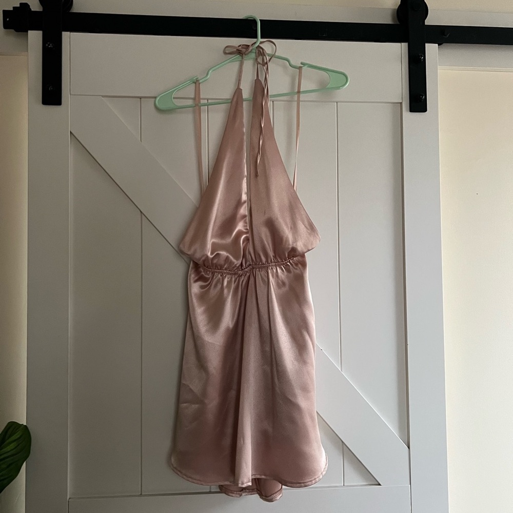 Plunge deep v neck dress